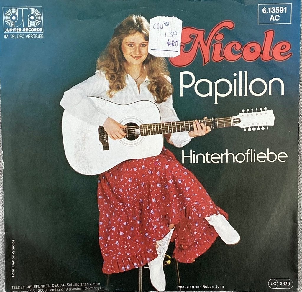 Nicole - Papillon, Gebruikt, 7 inch, Ophalen of Verzenden, Pop