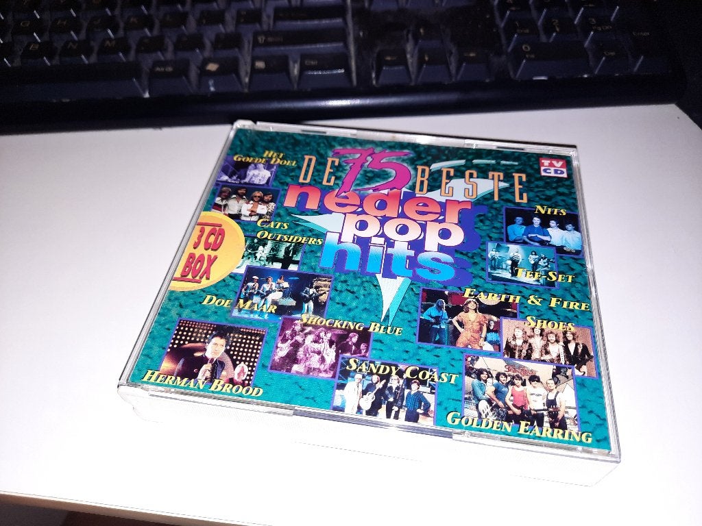 3 CD BOX De 75 Beste NederPop Hits, Ophalen, Zo goed als nieuw, Nederlandstalig