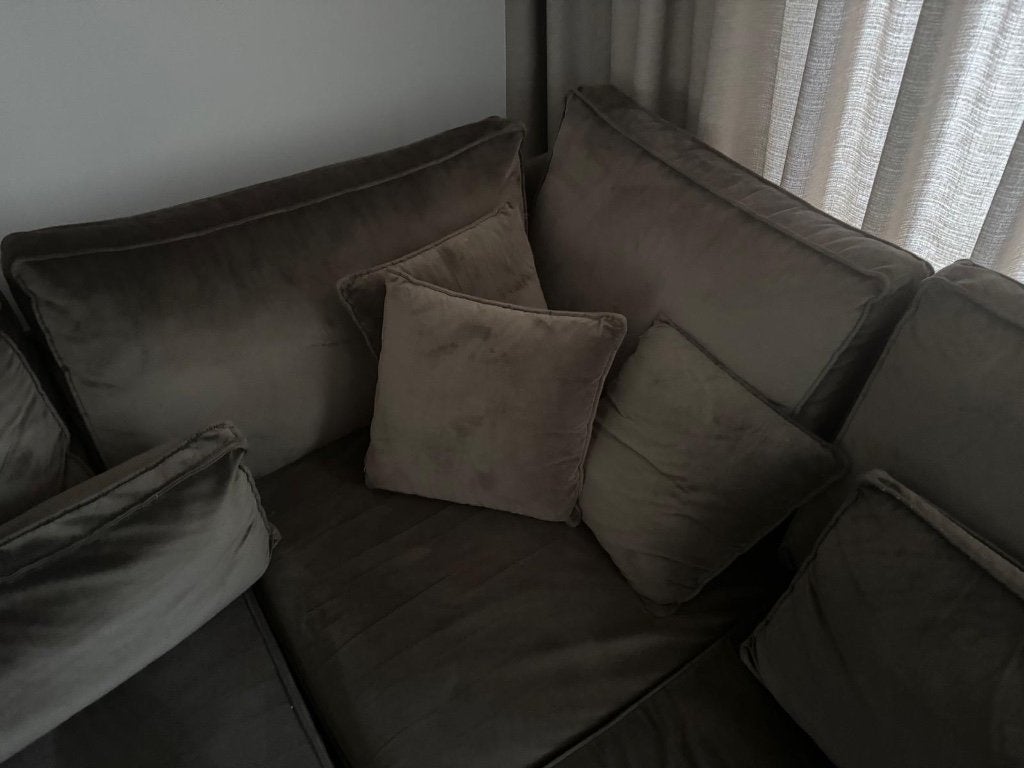 Ruime en comfortabele hoekbank, Ophalen, Gebruikt, 100 tot 125 cm, Hoekbank