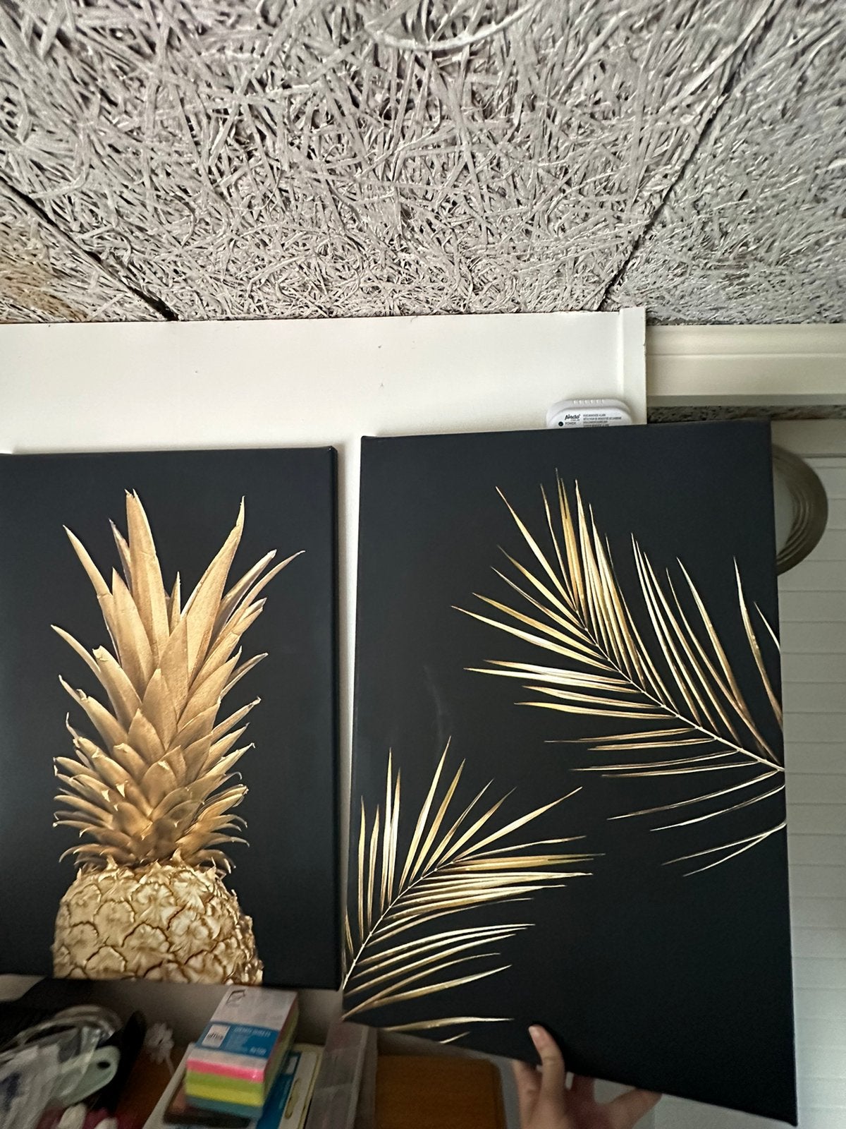 Lijsten met ananas en bladeren in goud, 3,50 per stuk., Ophalen of Verzenden, Zo goed als nieuw, Goud