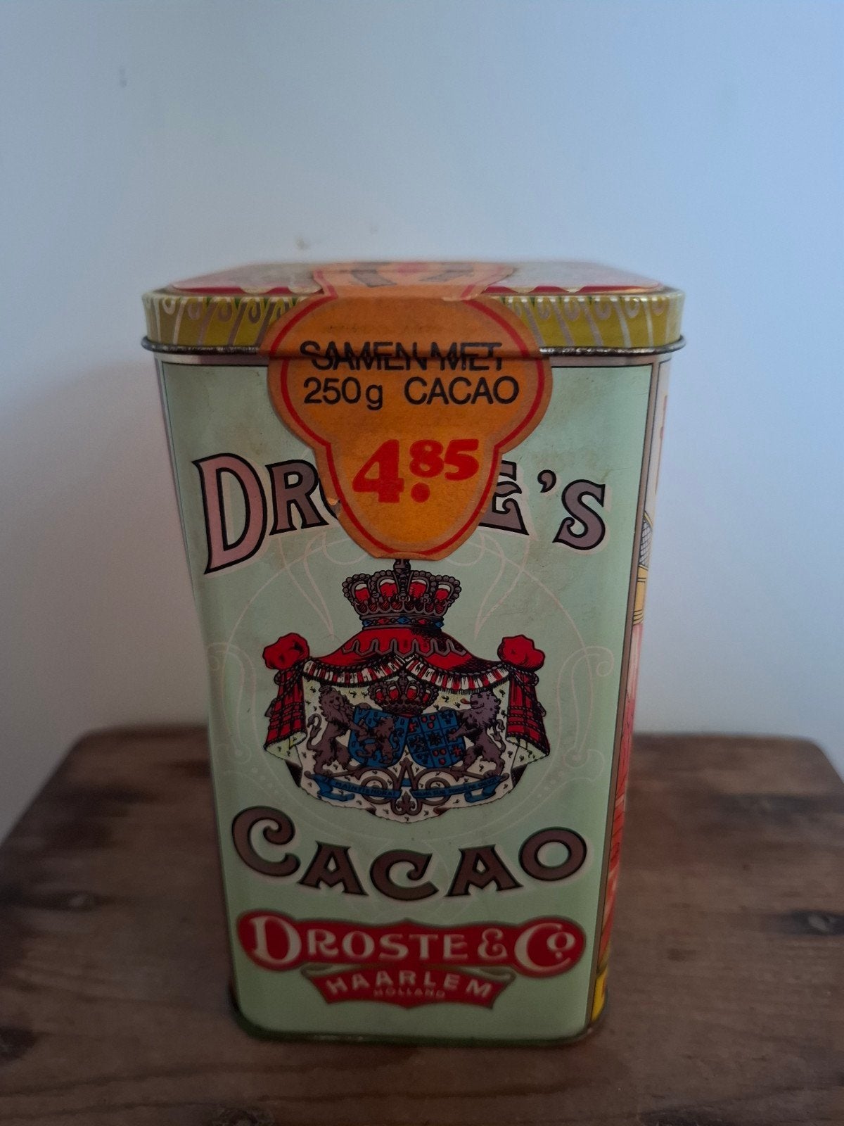 Vintage Droste Cacao Blik - Nog Vol!, Ophalen of Verzenden, Gebruikt, Overige, Droste