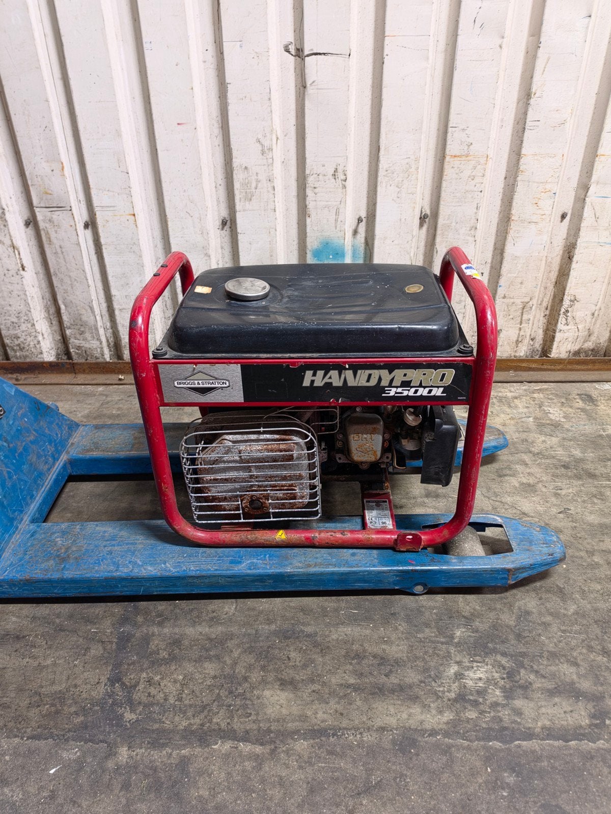 Briggs & Stratton Handypro 3500L benzine aggregaat 2.7KvA, Ophalen, Gebruikt, Benzinemotor