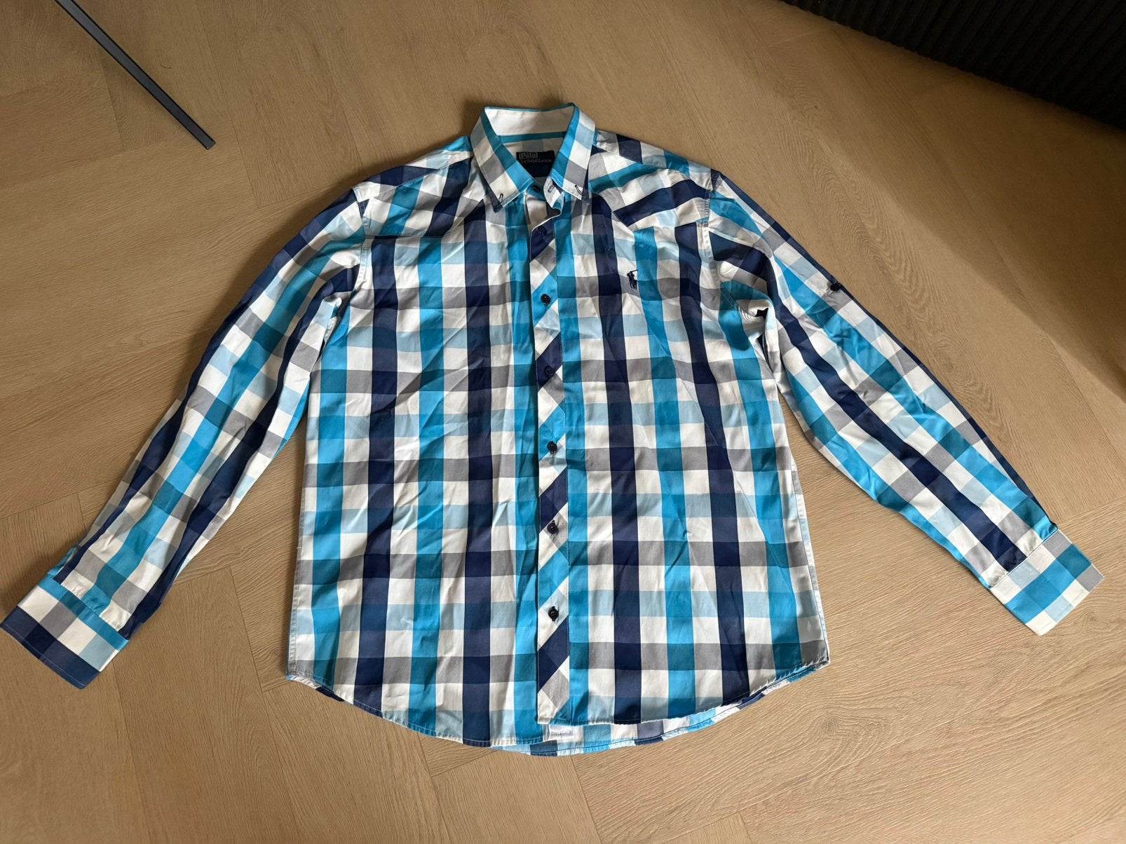 Ralph Lauren overhemd, Kleding | Heren, Verzenden, Zo goed als nieuw, Geel