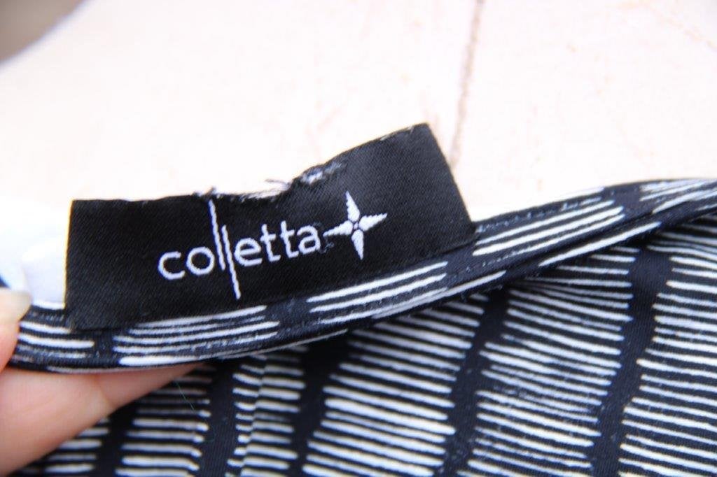 Jurk zwart/ wit Colletta mt XXL Vaste prijs, Colletta, Zwart, Maat 46/48 (XL) of groter, Ophalen of Verzenden