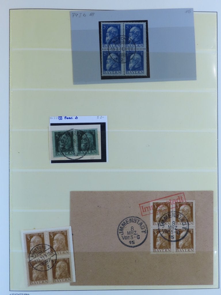 BAYERN gespecialiseerd/stempels/brieven - MOOI -- (B79) 2/2, Ophalen of Verzenden, Buitenland