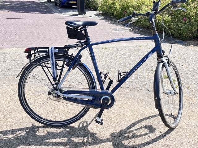Batavus San Remo donker blauw mat in perfecte staat maat 60, Ophalen, Velgrem, Versnellingen, Batavus