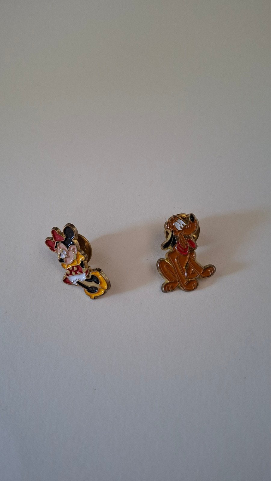 Vintage Disney Speldjes: Minnie Mouse & Pluto (Esso), Verzamelen, Disney, Ophalen of Verzenden, Goofy of Pluto, Gebruikt, Overige typen