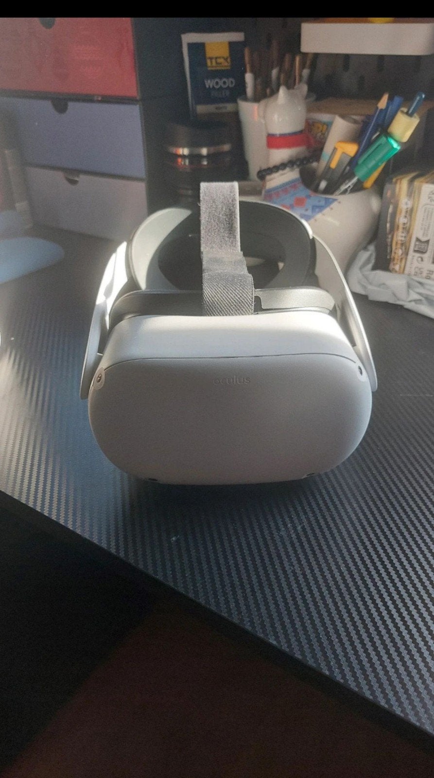Meta Quest 2 128GB met Linkkabel, Prostrap & Carying case, Ophalen of Verzenden, Zo goed als nieuw, VR-bril, Overige platformen