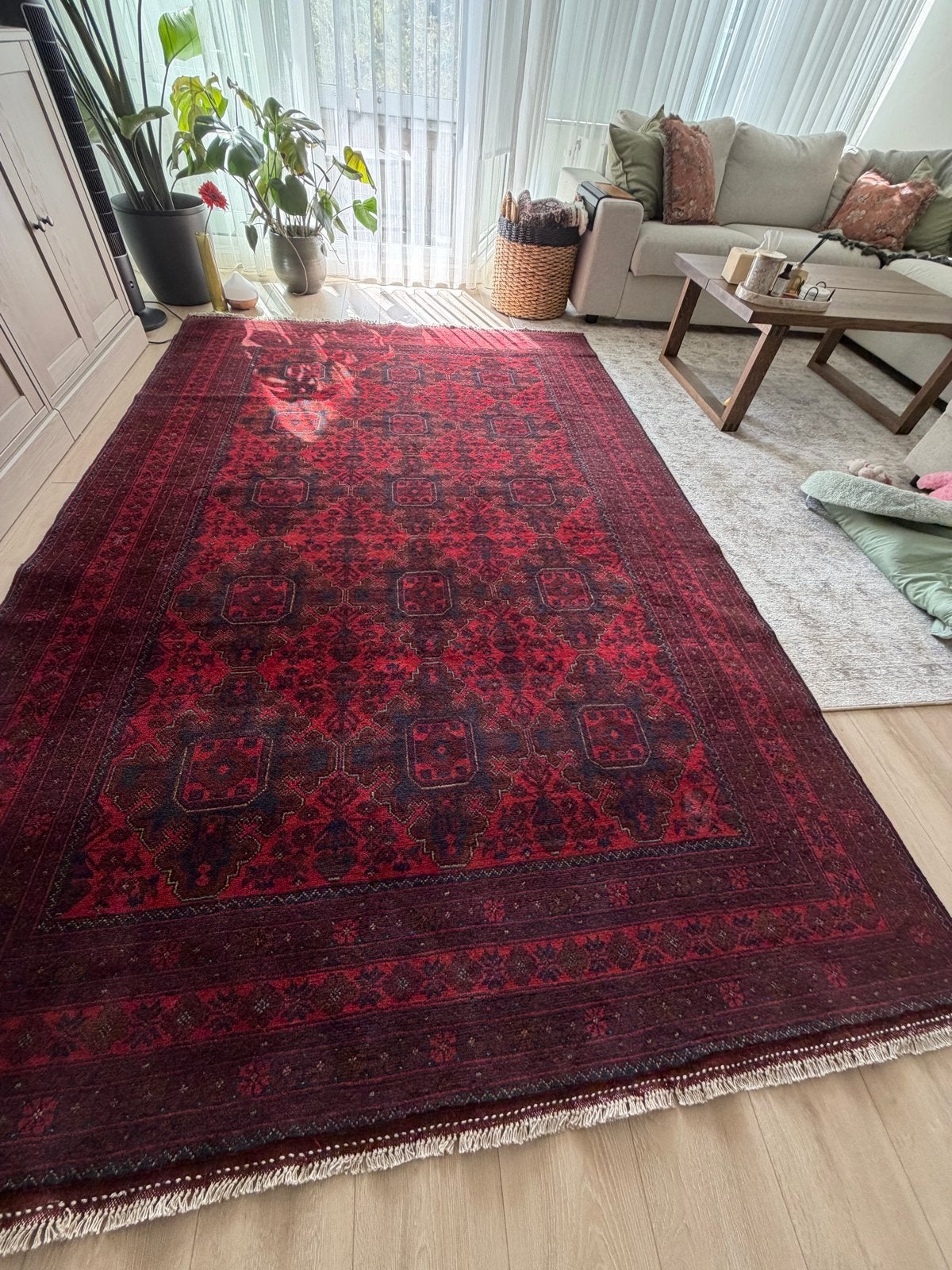 Red Eastern Carpet, Gebruikt, 150 tot 200 cm, 200 cm of meer, Ophalen of Verzenden