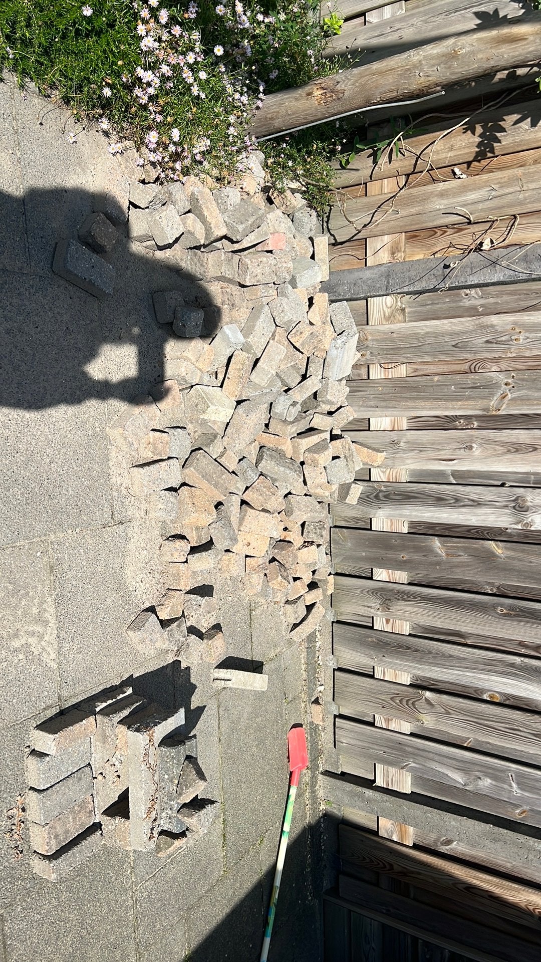 Gratis stenen, Ophalen, Zo goed als nieuw