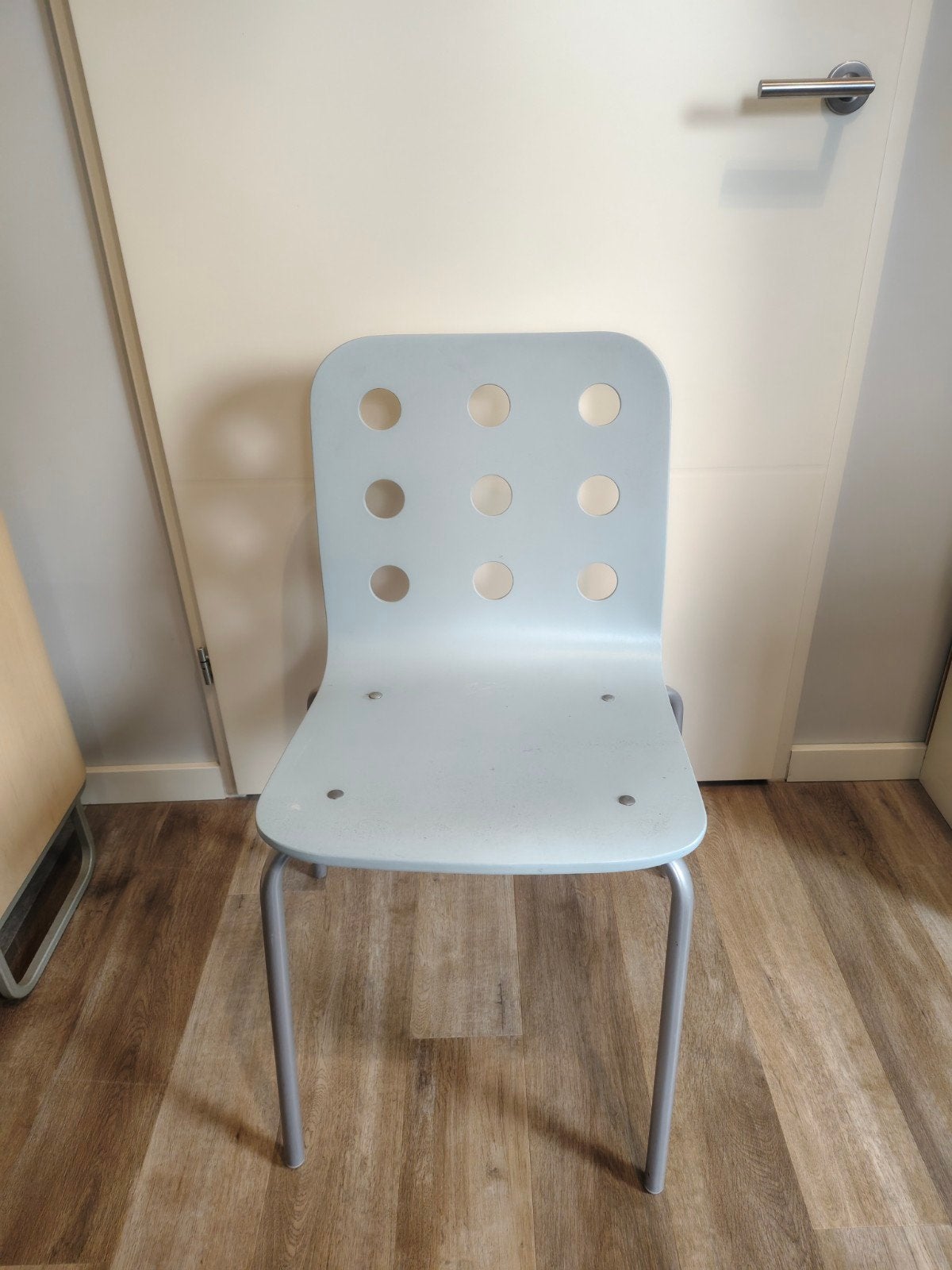 IKEA JULES-Stoel, Ophalen, Blauw, Kunststof, Zo goed als nieuw