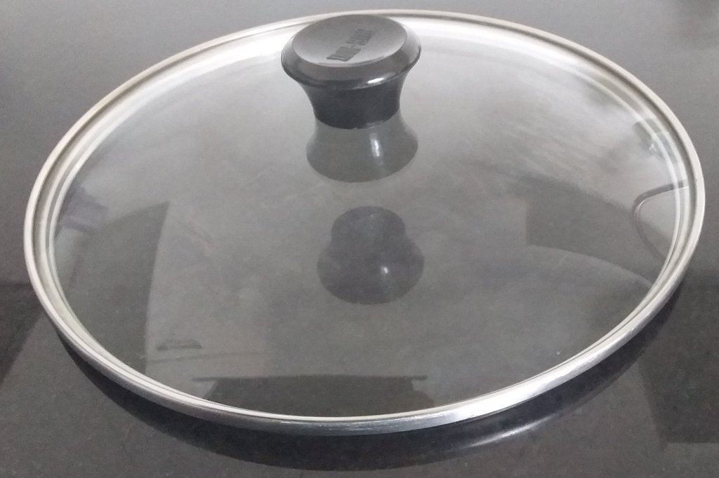 glazen pan deksel 28 cm, Huis en Inrichting, Ophalen, Gebruikt, Glas, Overige typen
