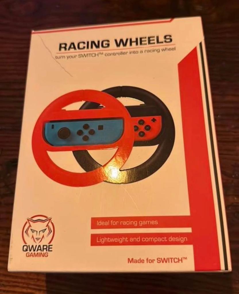 QWARE Switch Racing Wheel Red + Black, Ophalen, Racen en Vliegen, Zo goed als nieuw, 3 spelers of meer