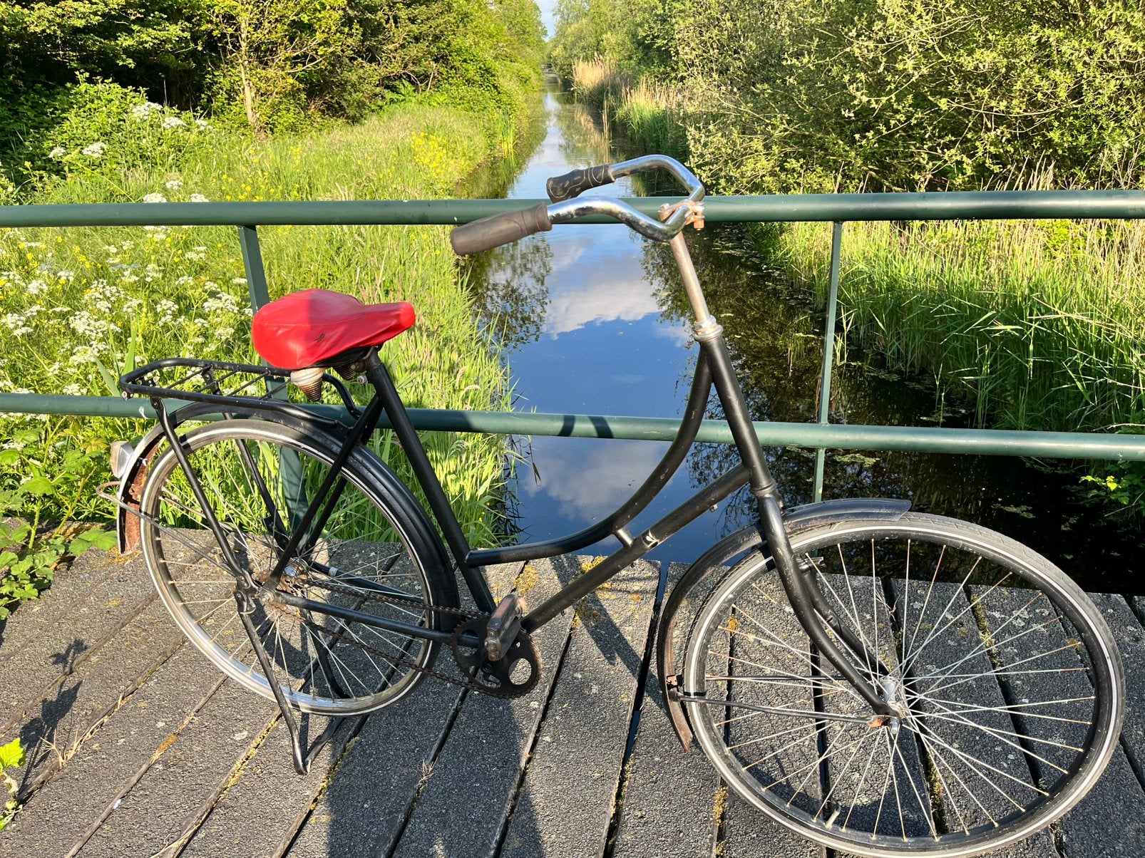 Omafiets, Ophalen of Verzenden, Gebruikt, Terugtraprem