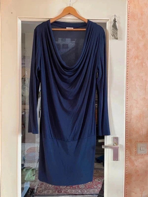 Mooie blauwe jurk van Sutherland maat XL nu 19,99€, Sutherland, Blauw, Maat 42/44 (L), Ophalen of Verzenden