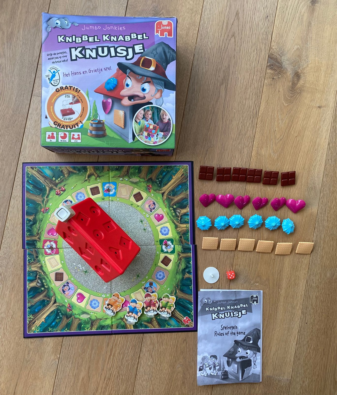 Spel Knibbel Knabbel Knuisje: Het Hans en Grietje spel, Drie of vier spelers, Ophalen, Gebruikt