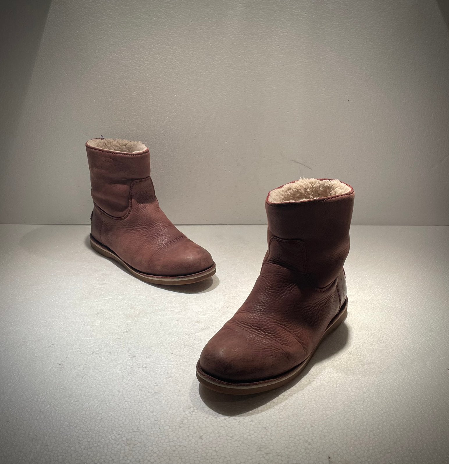 Shabbies amsterdam enkel laarzen wijn rood / bruin 40, Ophalen of Verzenden, Overige kleuren, Lage of Enkellaarzen