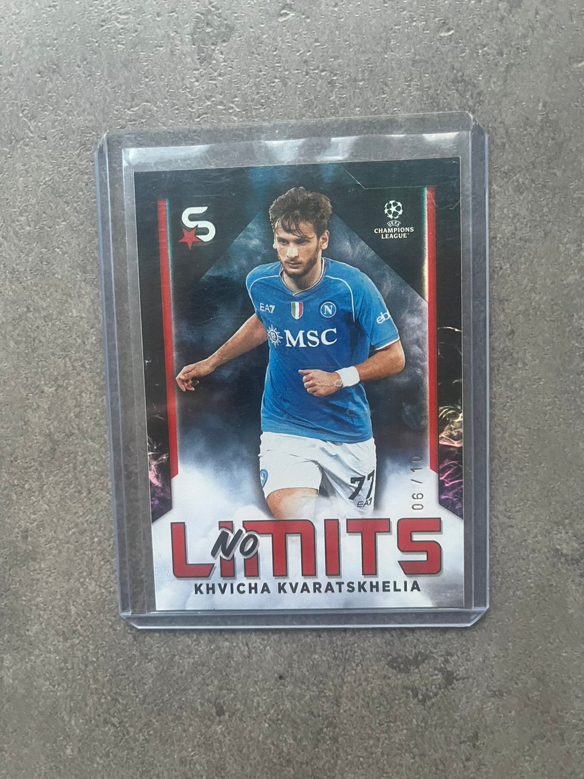 2023 Topps UEFA UCC Khvicha Kvaratskhelia /10, Ophalen of Verzenden, Zo goed als nieuw, Plaatje