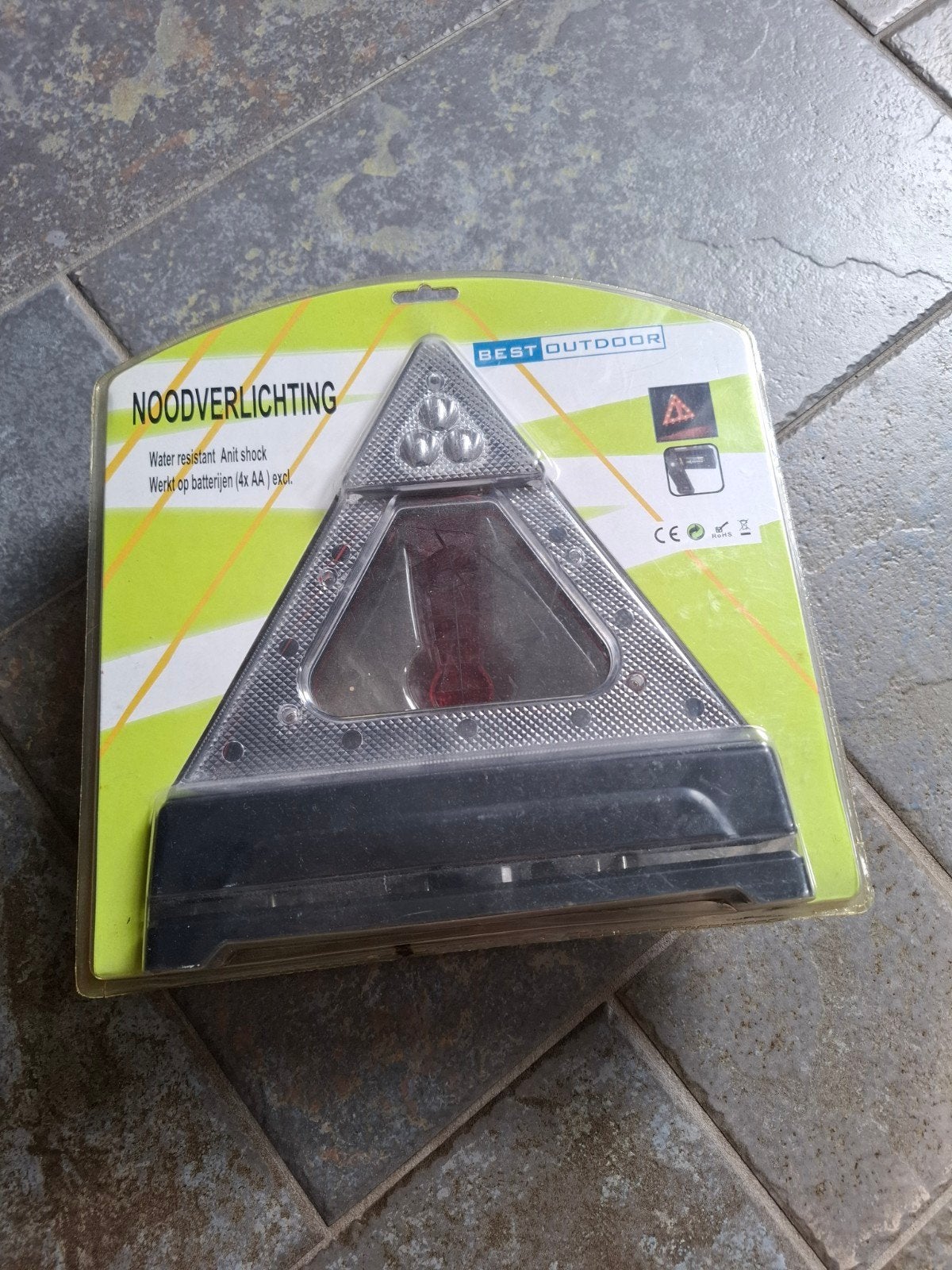 Gevarendriehoek op batterijen - Noodverlichting, Auto diversen, Ophalen of Verzenden, Nieuw