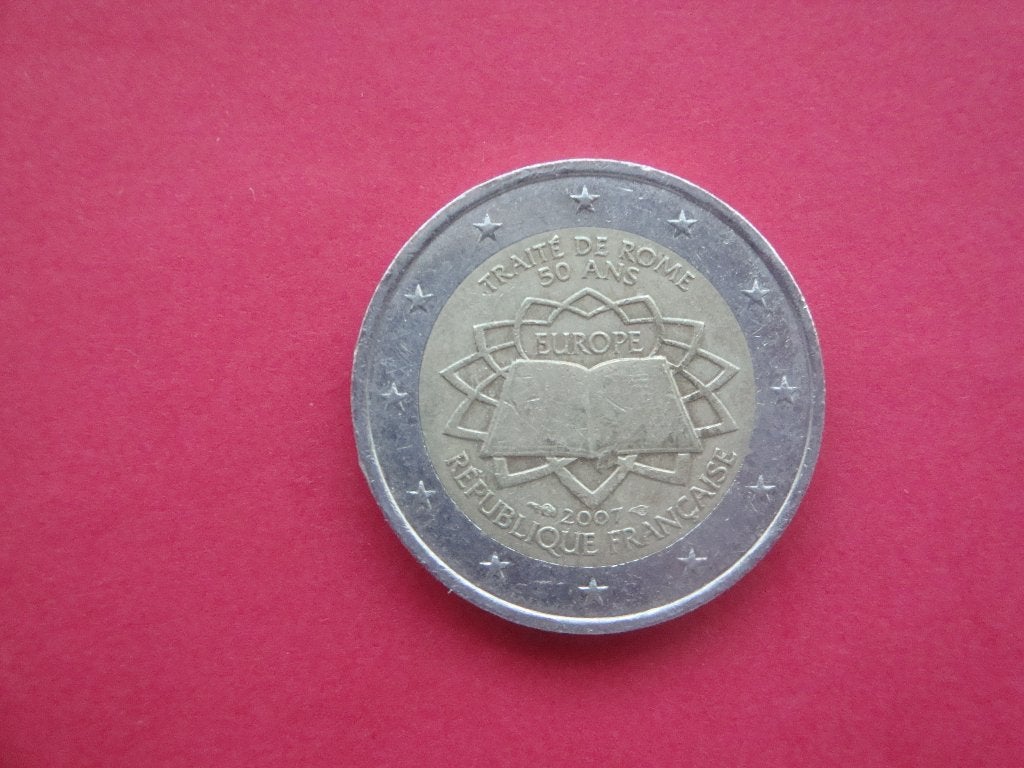 Kavel Frankrijk 2 Euromunt Verdrag van Rome 2007., Verzenden, Frankrijk, 2 euro, Losse munt