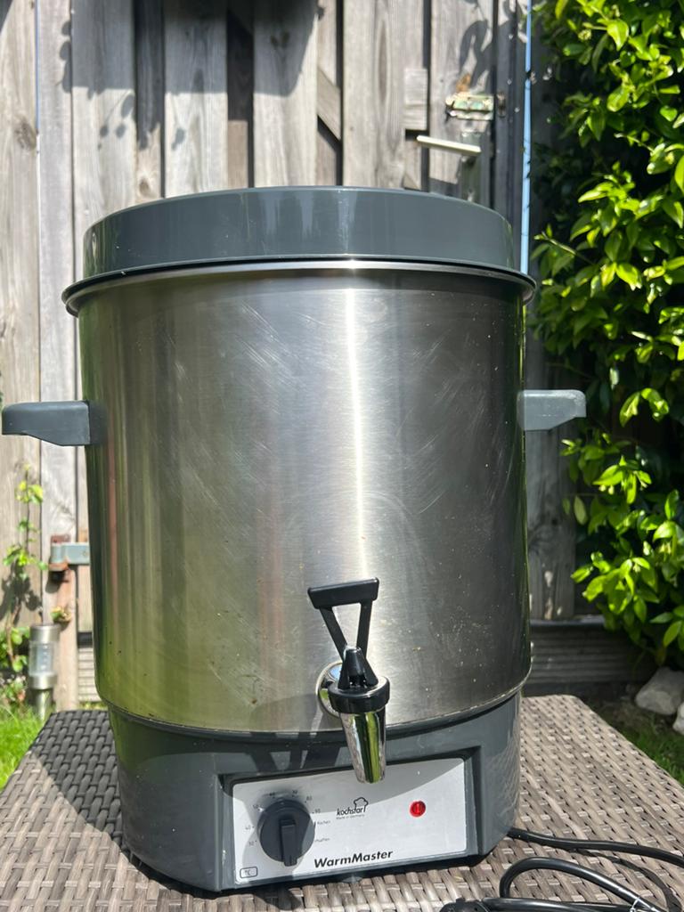 KOCHSTAR INMAAKPAN ELEKTRISCH MET THERMOSTAAT 27 LITER, Ophalen, Gebruikt
