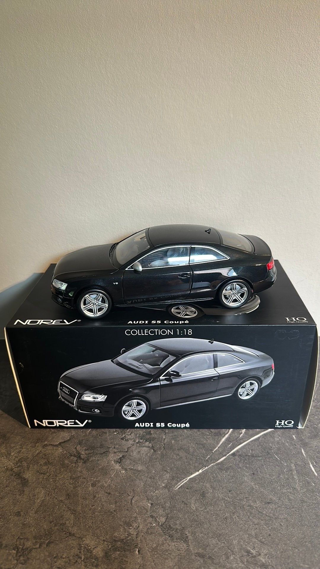 Norev audi S5 Coupe, Ophalen of Verzenden, Zo goed als nieuw, Auto, Norev