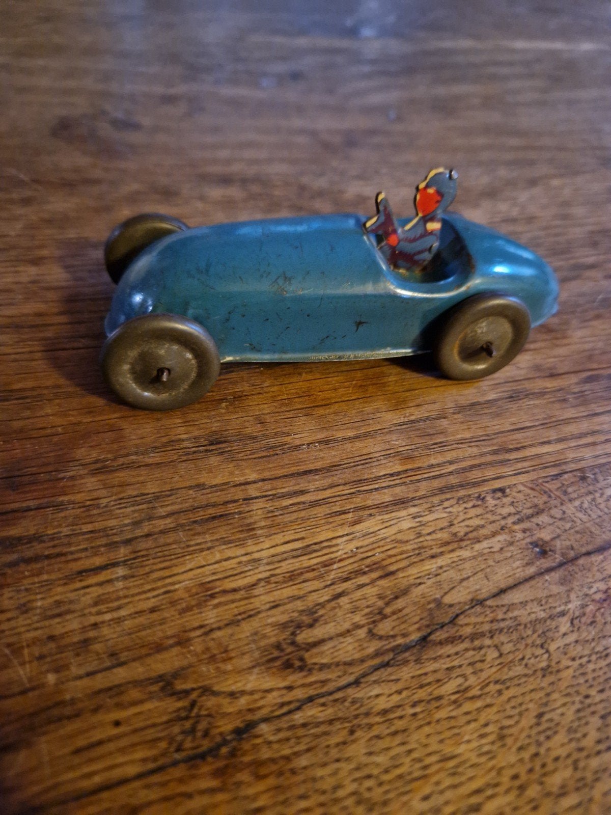 Zeldzame Vintage Blikken Race Auto - Uniek Verzamelaarsitem, Ophalen of Verzenden, Gebruikt, Auto, Overige merken
