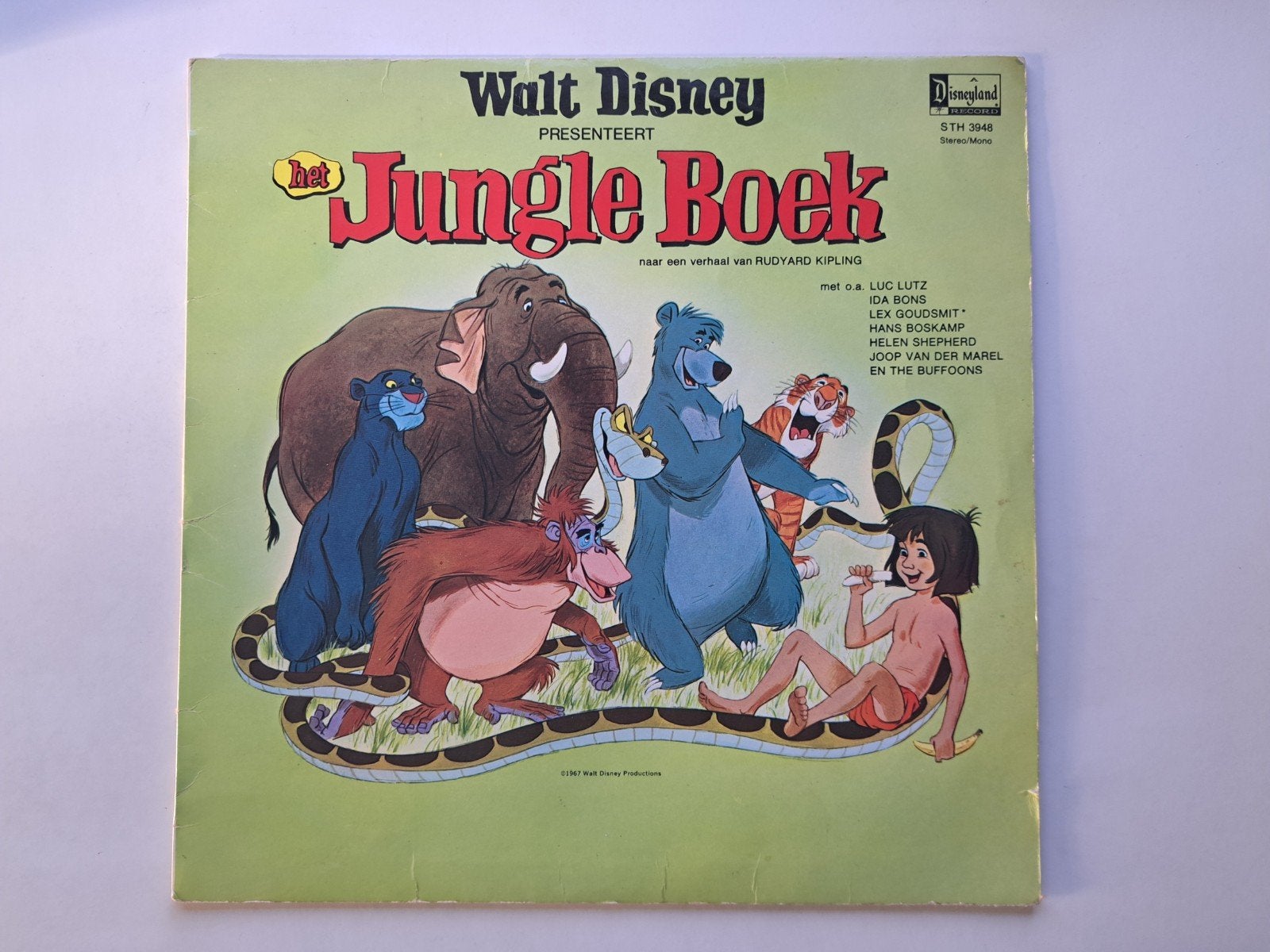 Lp vinyl   Walt Disney's Junglebook   Disneyland, Ophalen of Verzenden, Gebruikt, Verhaal of Sprookje