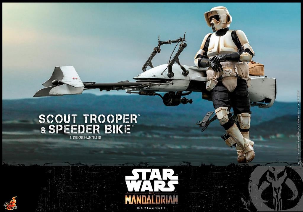 Hot Toys Star Wars Scout Trooper & Speeder Bike 1/6, Ophalen of Verzenden, Nieuw