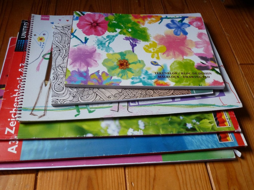 Schets- tekenboeken 5 stuks, Ophalen of Verzenden, Zo goed als nieuw, Papier, Schets- of Tekenboek
