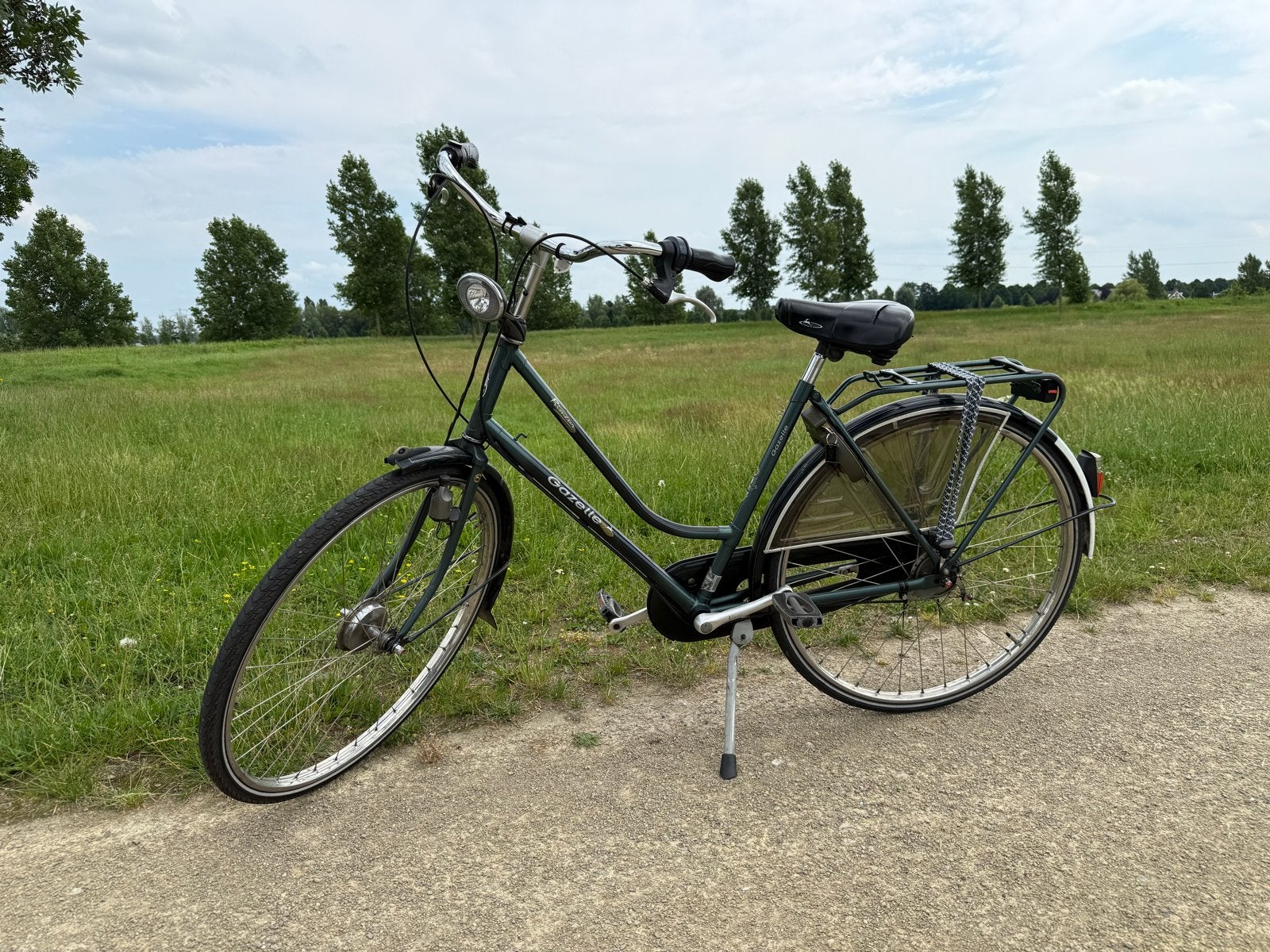 Gazelle stadsfiets - Groen, Fietsen en Brommers, Fietsen | Dames | Damesfietsen, Ophalen, Gebruikt, Versnellingen, 50 tot 53 cm
