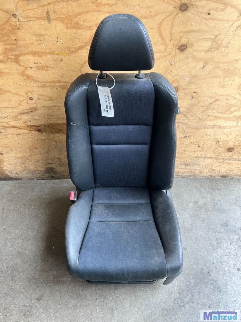 HONDA ACCORD 7 half LEER links stoel bestuurdersstoel 2003-2, Auto-onderdelen, Interieur en Bekleding, Gebruikt, Info@honda.co.jp
