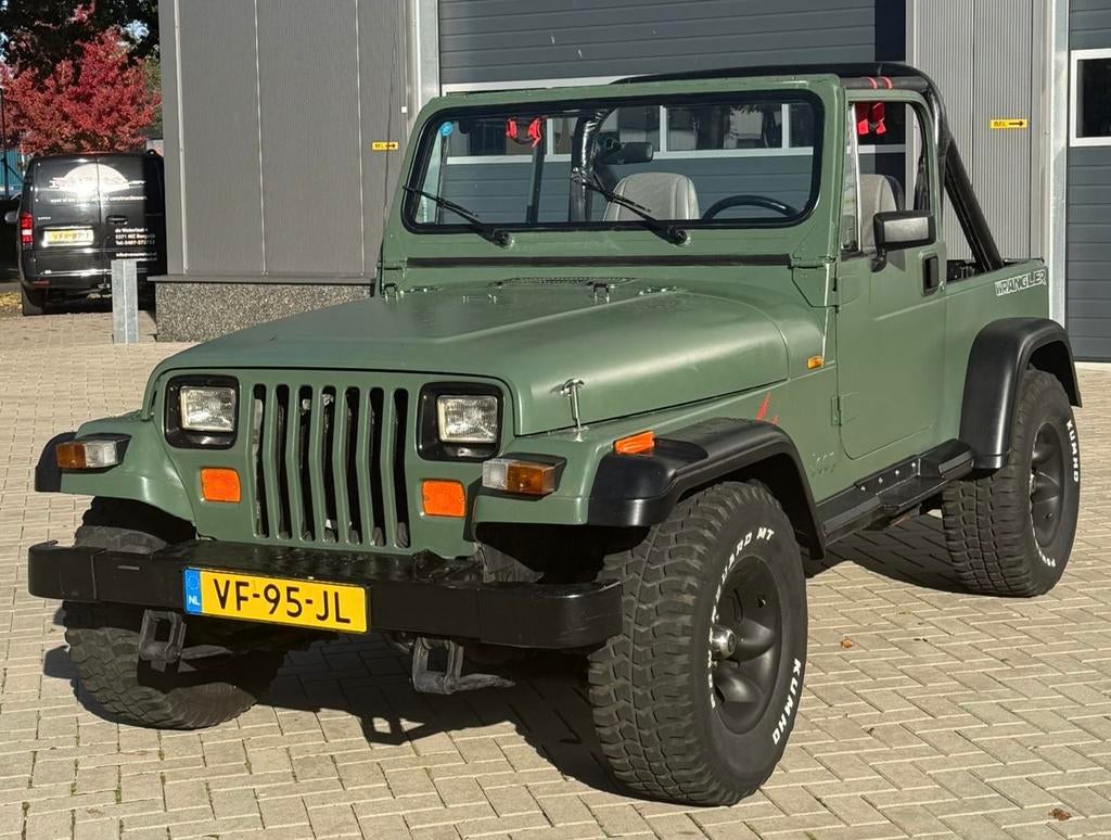 ‼️JEEP WRANGLER YJ 2.5 4WD BJ1989 GROEN HARDTOP SOFTTOP‼️, Auto's, Jeep, 700 kg, Origineel Nederlands, Handgeschakeld, Vierwielaandrijving