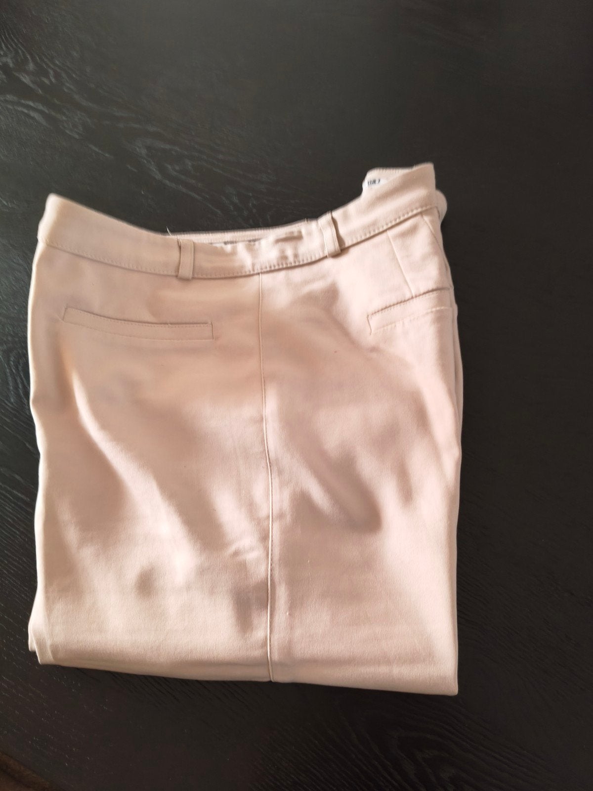 Zandkleurige Enkelbroek met Stretch - Maat 42, Beige, Maat 42/44 (L), Ophalen of Verzenden, Zo goed als nieuw