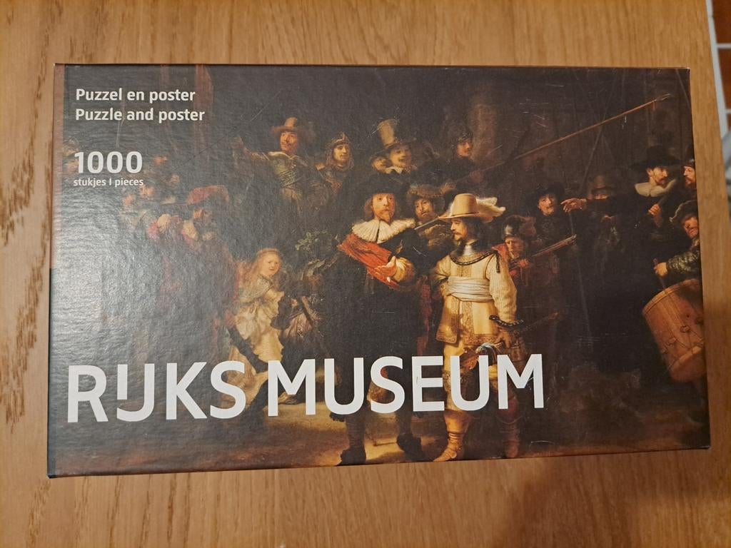 Puzzle Nachtwacht 1000 stukjes, Ophalen of Verzenden, 500 t/m 1500 stukjes, Nieuw, Legpuzzel