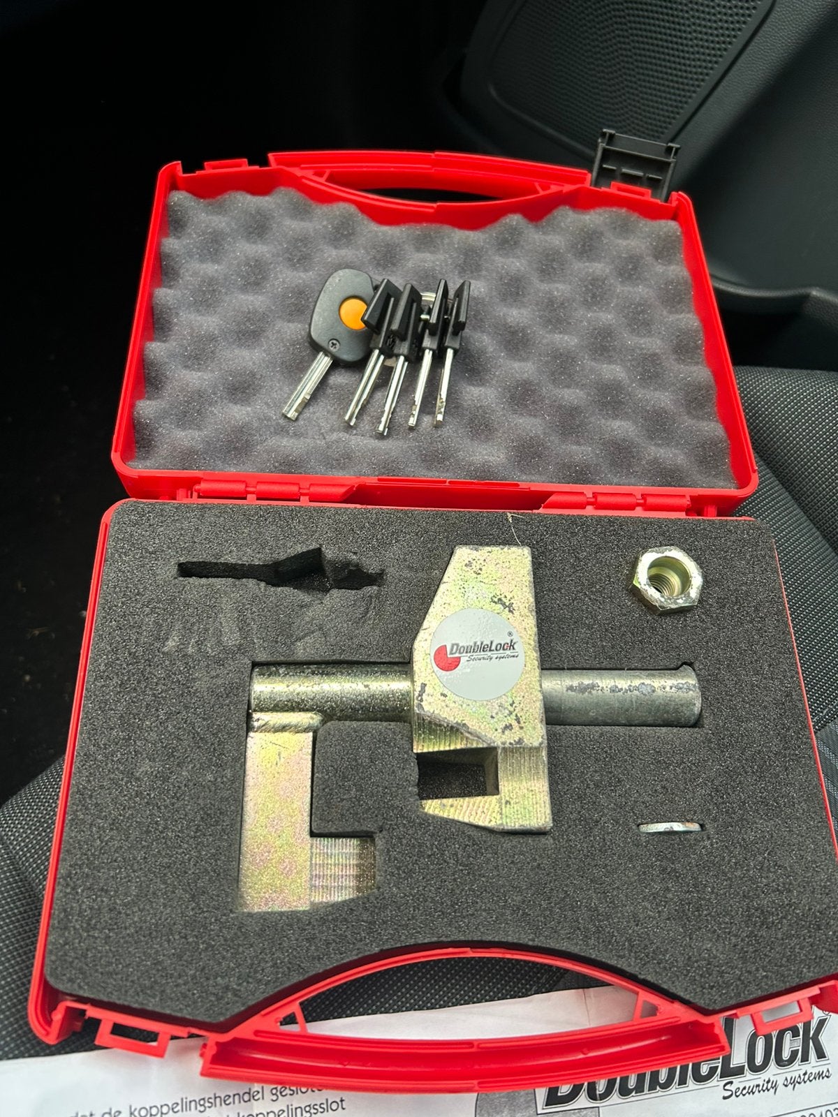 DoubleLock Compact Eagle SCM-goedgekeurd disselslot koffer, Ophalen of Verzenden, Zo goed als nieuw