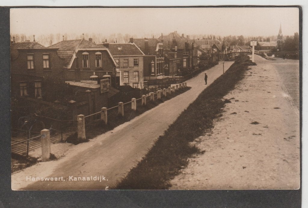 hansweert kanaaldijk, Verzenden, 1920 tot 1940, Ongelopen, Zeeland