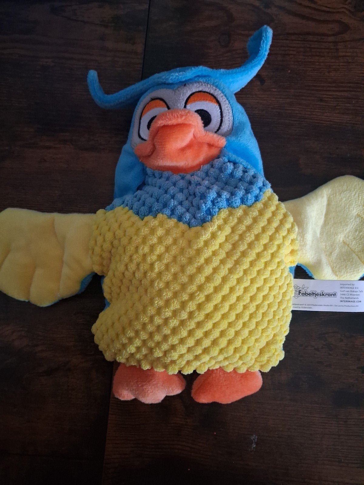 meneer de uil, handpop,  Fabeltjeskrant, Ophalen of Verzenden, Zo goed als nieuw, Overige typen