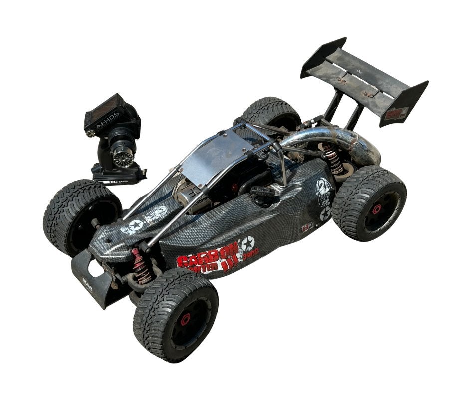 Reely Carbon Fighter III 1/5 benzine rc auto, Benzine, Gebruikt, Verzenden, Auto offroad