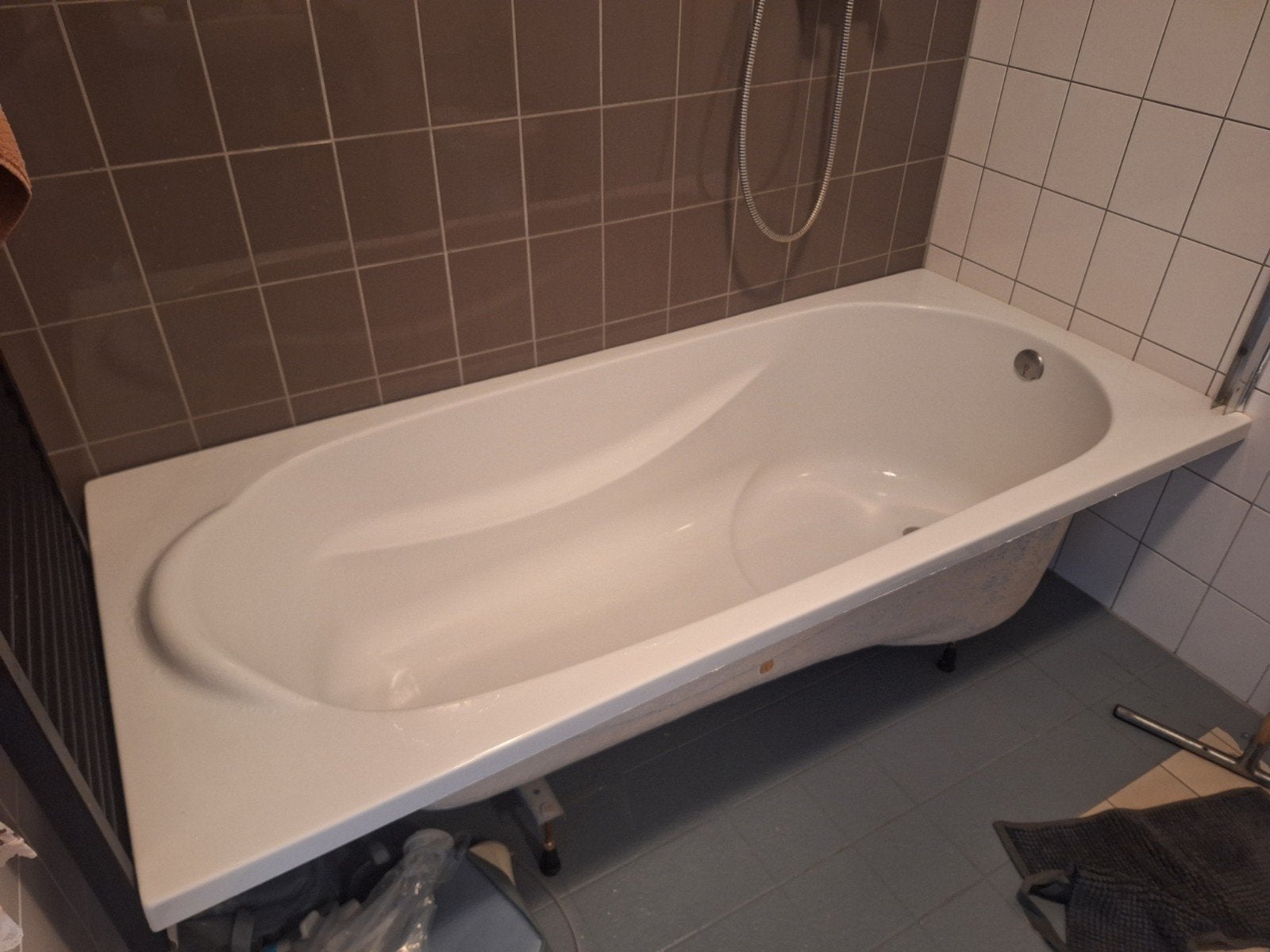 Badkuip, inbouw - Gebruikt, Ophalen, Gebruikt, Met bad