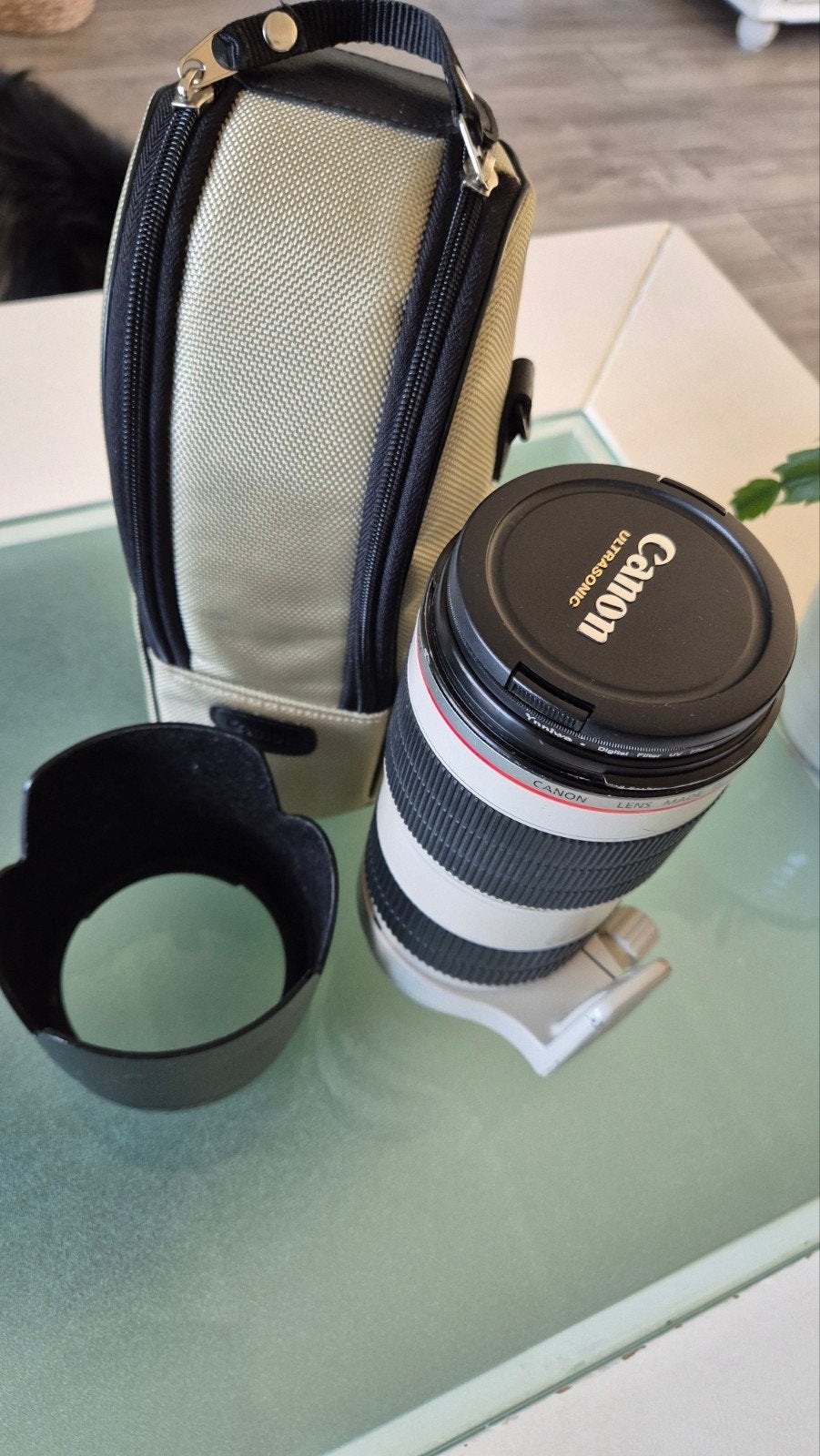 Canon 70-200mm ef 2.8L ls ll usm lens+tas, Ophalen, Gebruikt, Canon, Telelens