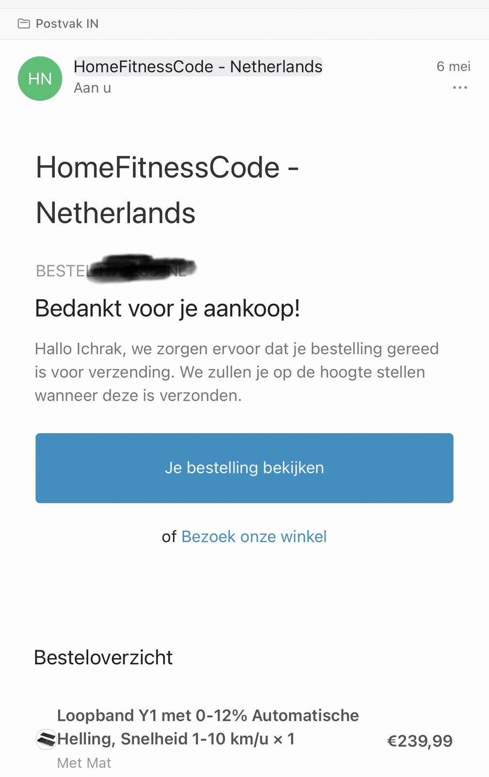 Loopband Y1 met 0-12% automatische helling, Ophalen, Nieuw, Benen, Loopband
