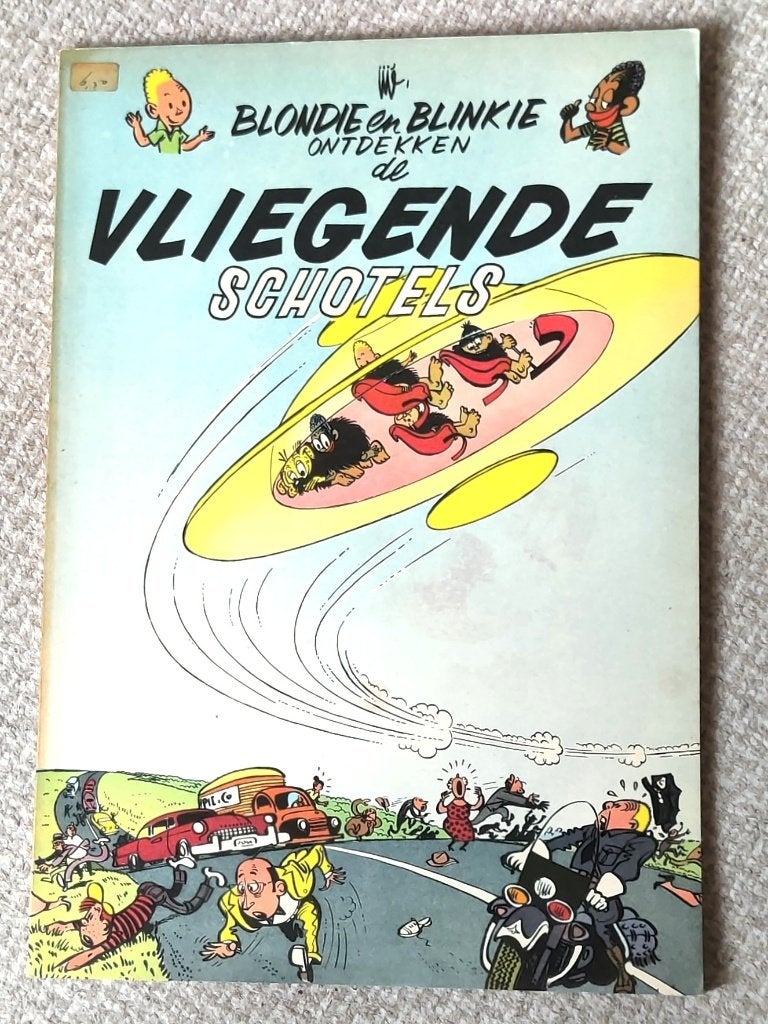 Blondie en Blinkie ontdekken Vliegende schotels 1956, Eén stripboek, Ophalen of Verzenden, Zo goed als nieuw