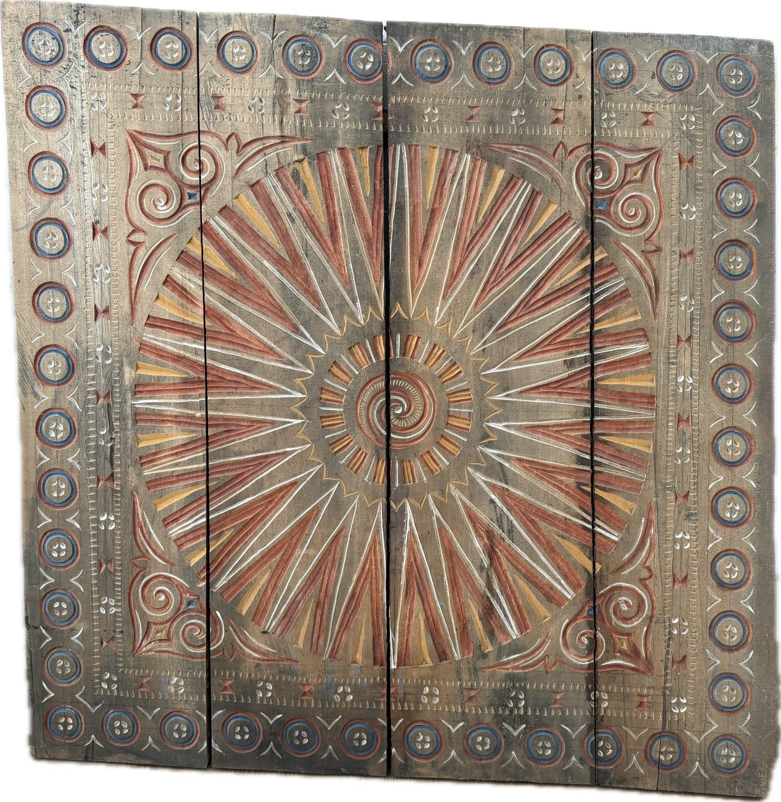 Toraja wandpaneel (100cm - 150cm), Ophalen, Gebruikt, Boho, Hout