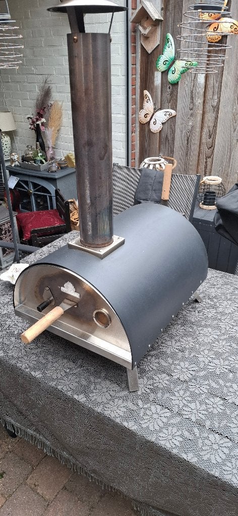 Burnhard Nero pizzaoven met draagtas, Tuin en Terras, Pizzaovens, Gebruikt, Ophalen