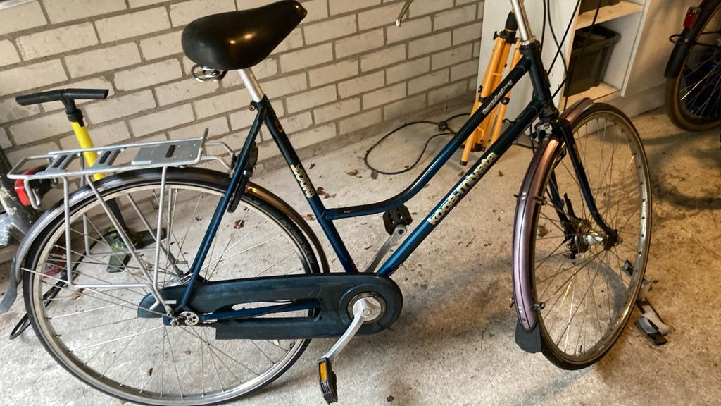 Koga miyata stations fiets 53 cm 3 versnellingen, Versnellingen, A, Trommelrem, Ophalen