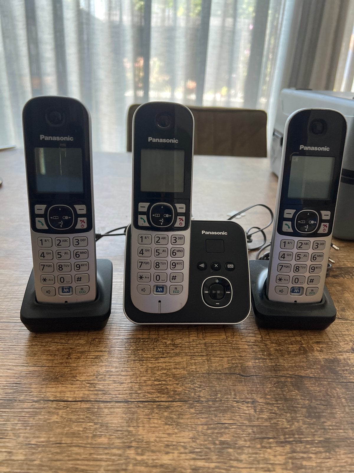 Panasonic DECT Telefoonset KX-TG6821NLB met 3 Handsets, Ophalen of Verzenden, Gebruikt, 3 handsets