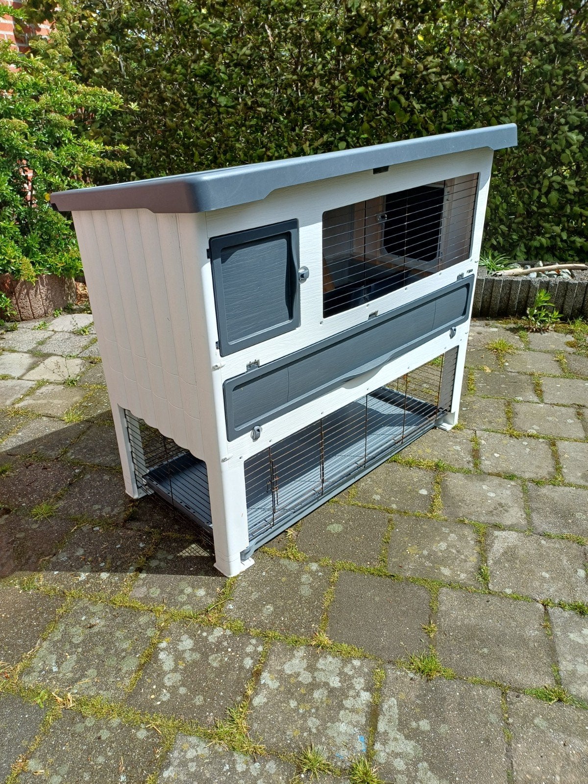 Ferplast kunstofhok lodge 140.groot., Ophalen, 110 cm of meer, Zo goed als nieuw, 90 cm of meer