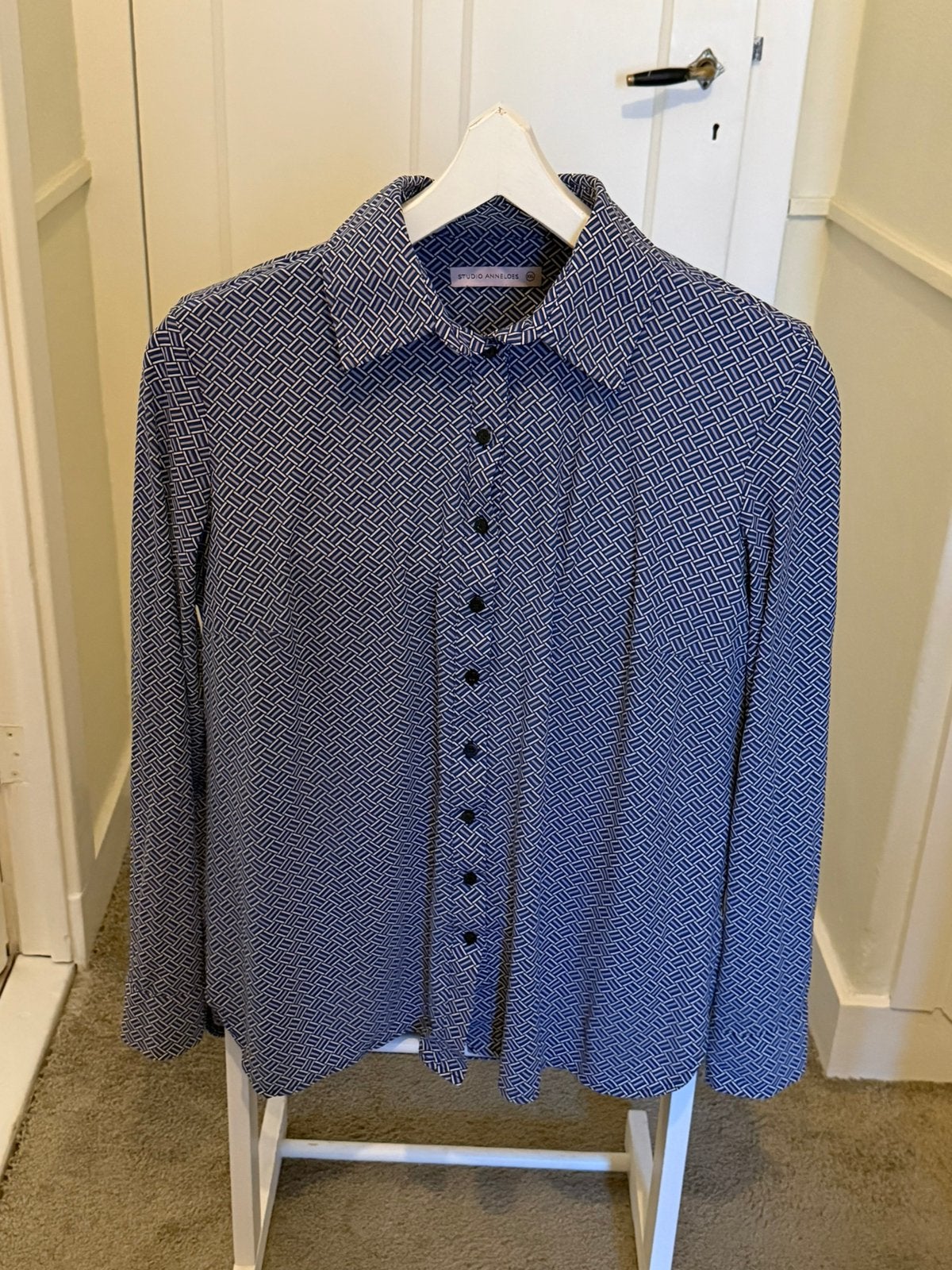 Studio anneloes blouse travelstof maat xxl, Ophalen of Verzenden, Zo goed als nieuw, Maat 46/48 (XL) of groter, Blauw