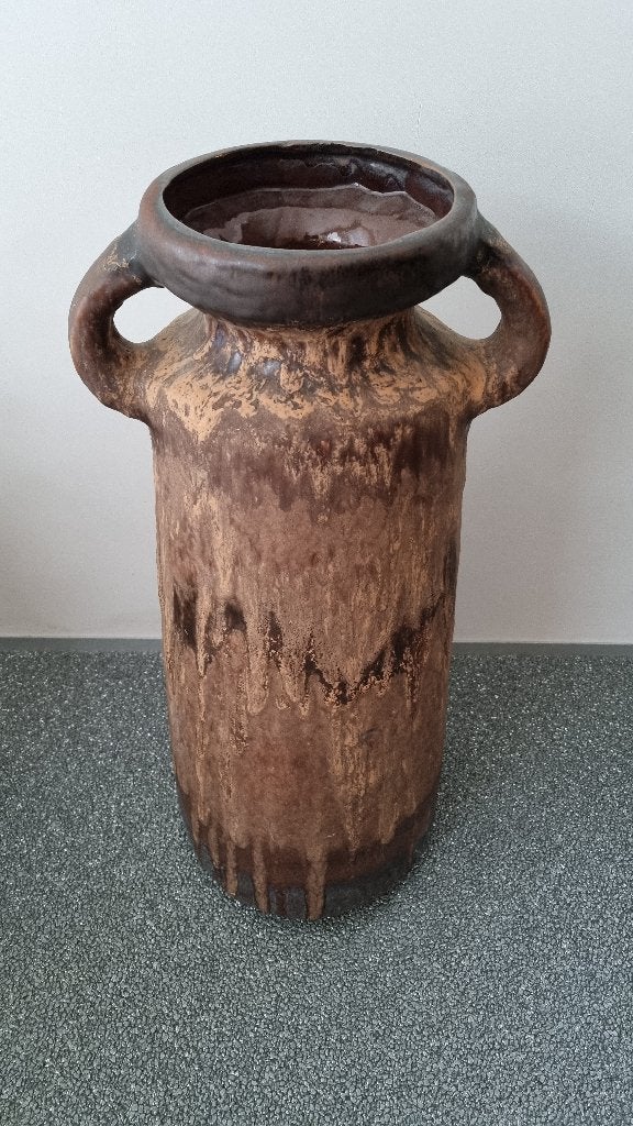 retro vintage vloervaas 65cm Ruscha West Germany 70s, Ophalen, Met patroon/structuur, Meerkleurig, Zo goed als nieuw